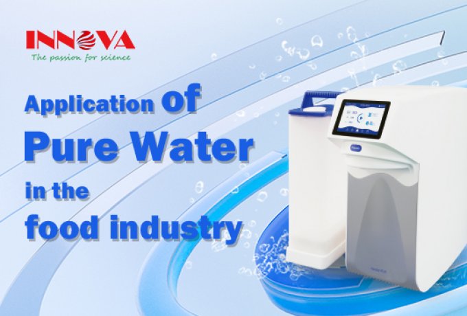 Application of pure water in the food industry